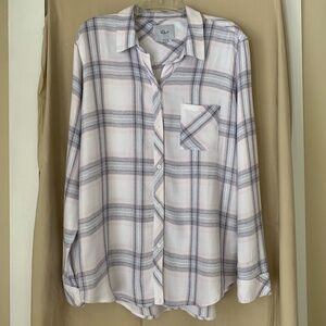 Rails 'Hunter White Coast Blush' plaid button down shirt